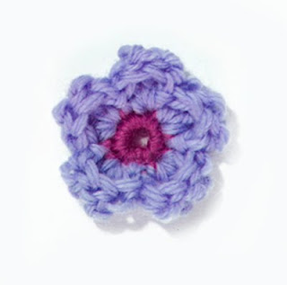  crochet flower appliqué tutorial