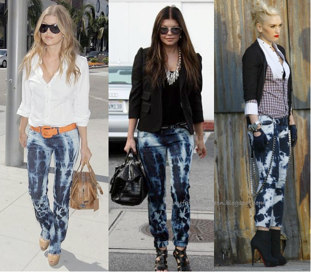 Fashion style Denim tie dye trend for girls Fashion week Denim tie dye trend for lady