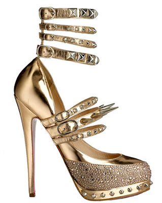 Gold Metallic Heels