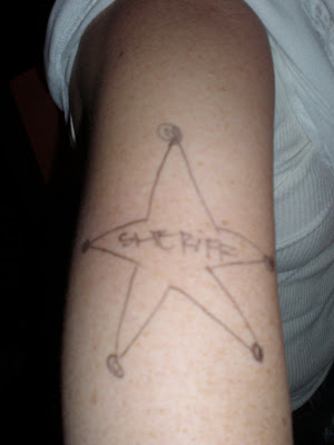 then fannie decided to tattoo my upper arm.