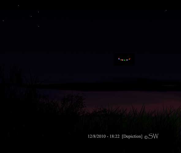 UFOs Lights In The Texas Sky Christmas Lights in the Sky near Cisco