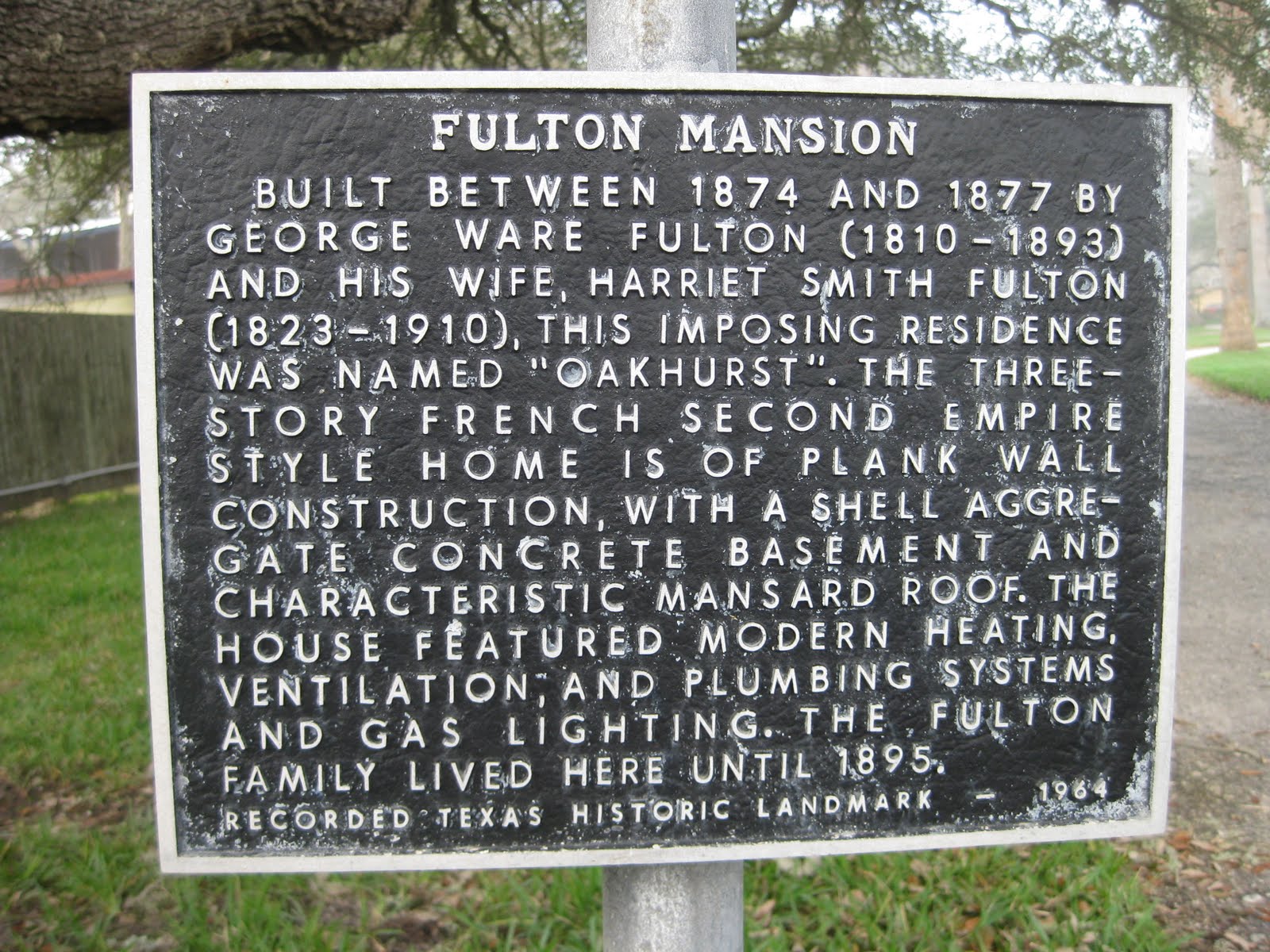 Deckers on the Road Fulton Mansion, Rockport, Texas
