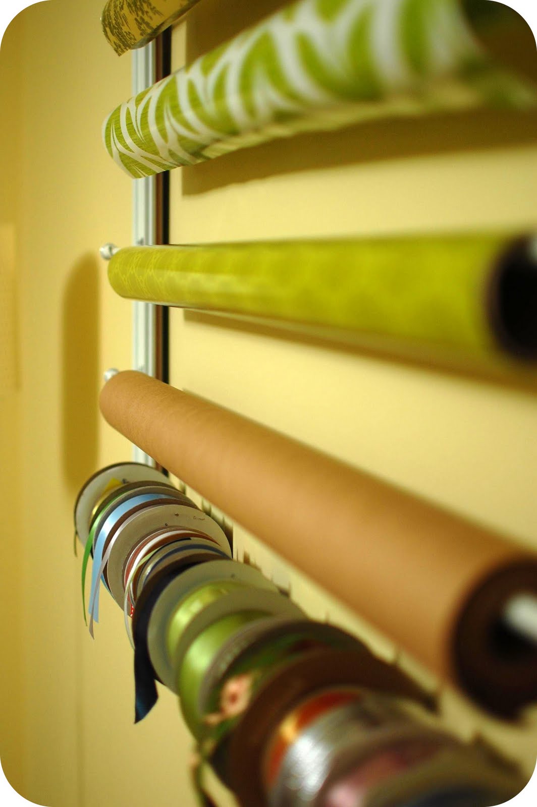 By Your Hands Wrapping Paper Ribbon Wall Rack