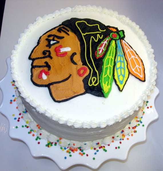 Blackhawks Cake
