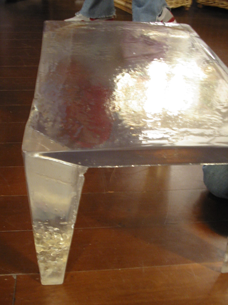 mesa de hielo publicidad eslabon de lujo