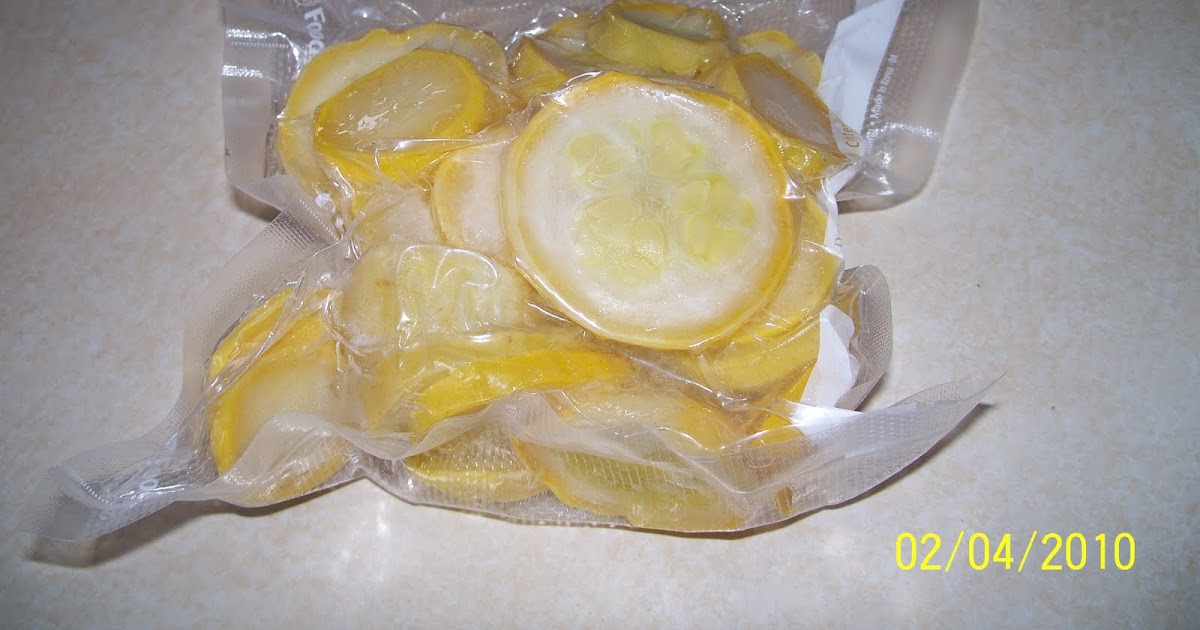 Vacuum Sealed Squash and Vacuum Sealed Peaches