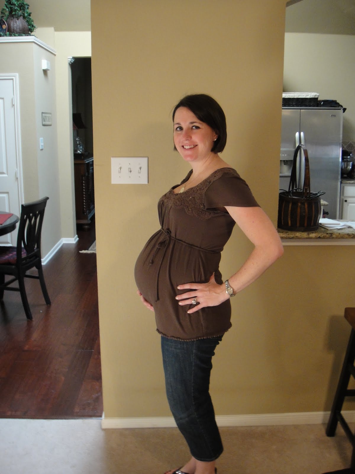 The England Family 9 Month Belly Shot & Maternity Photos