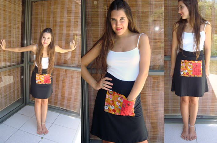 POLLERA CON BOLSILLO