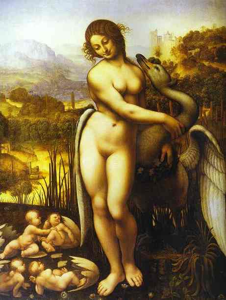 LEDA Y EL CISNE DE LEONARDO D. VINCI