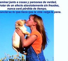 NIÑA Y PERRO