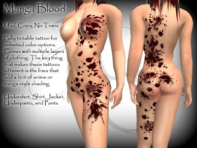 blood tattoos. with my facial tattoos,