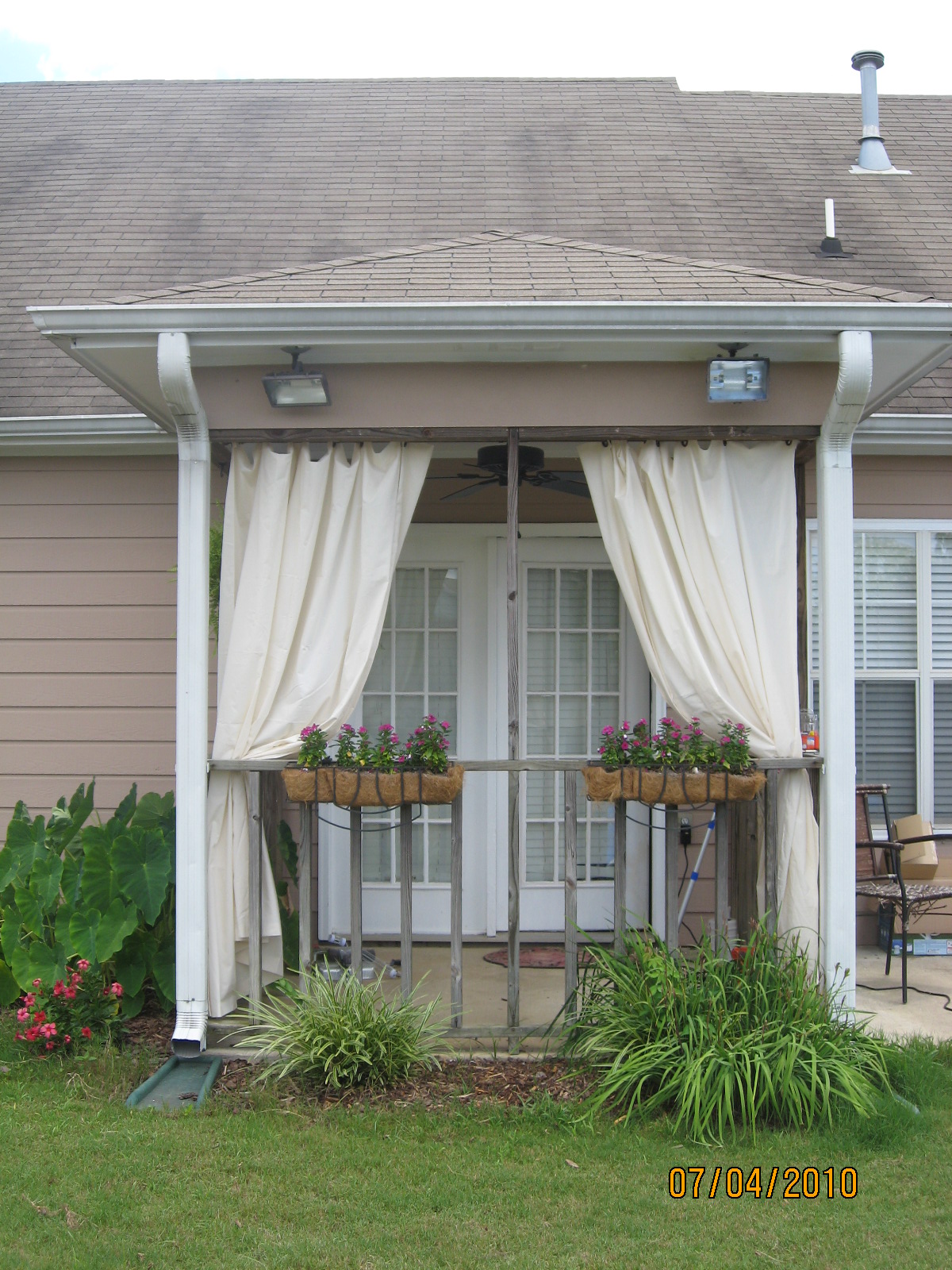 Much Ado About Morris Pretty (Simple) Porch Curtains A Must