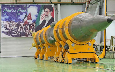 Photo of Iranian ballistic missile - nuclear capable