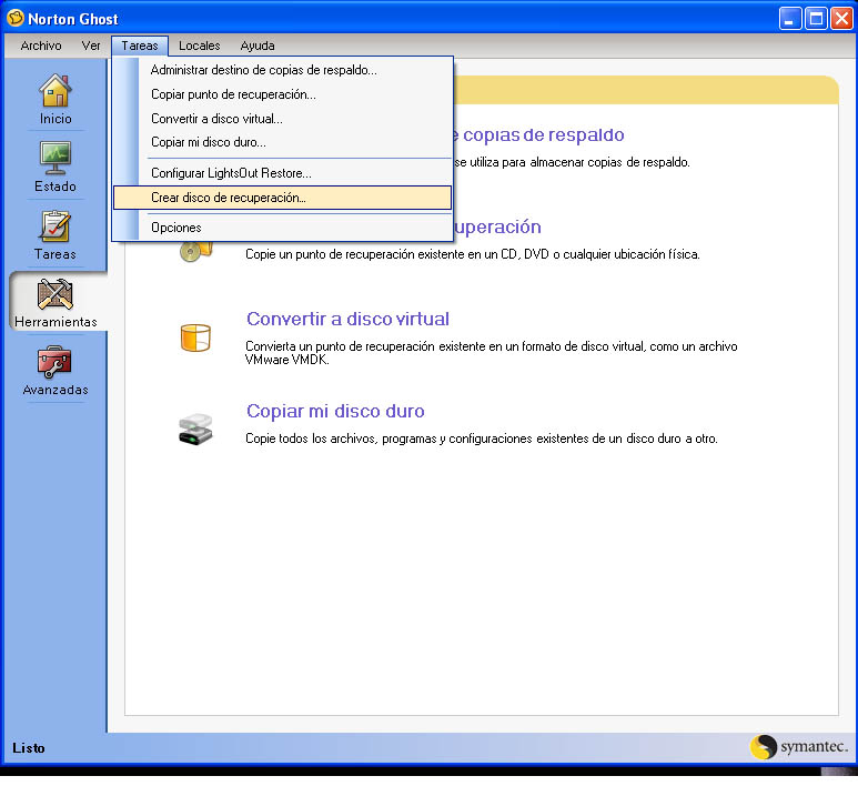 Norton ghost 14.0 recovery disk software