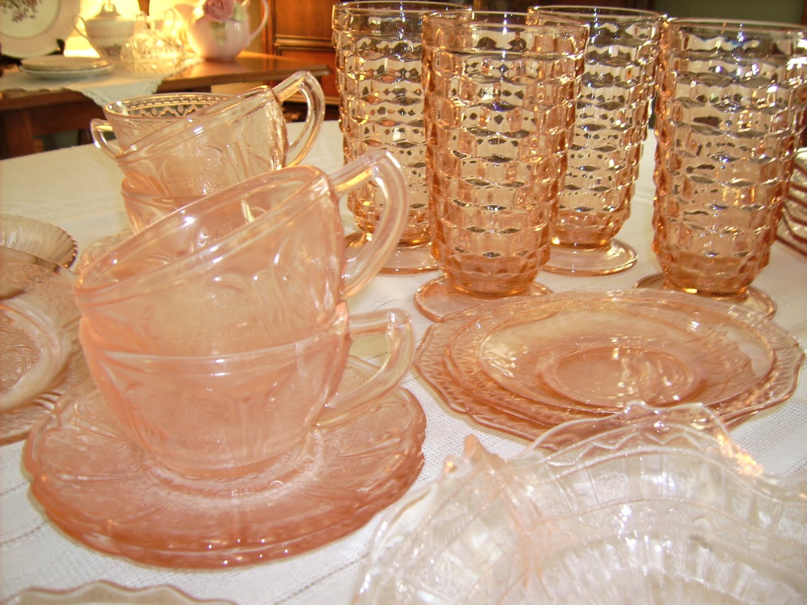 Cottage Sunshine My Pink Depression Dishes