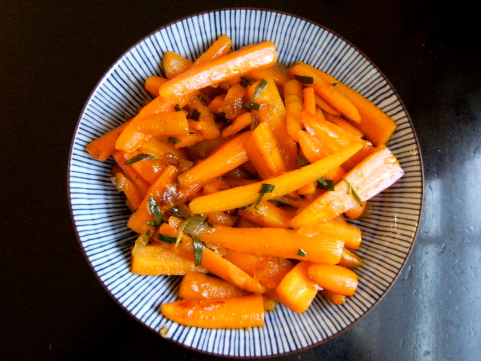 My Retro Kitchen Glazed Carrots with Tarragon