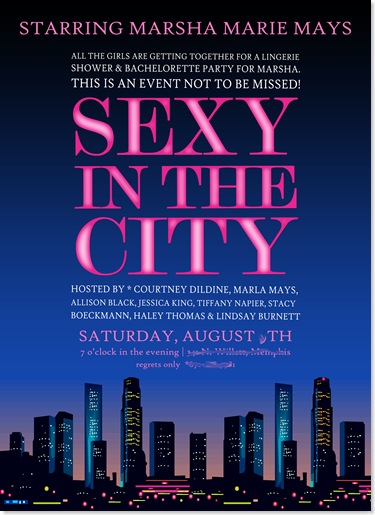 Bachelorette party games sex and the city