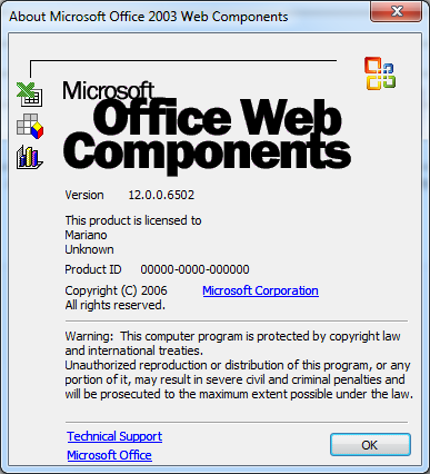 what are microsoft office web components