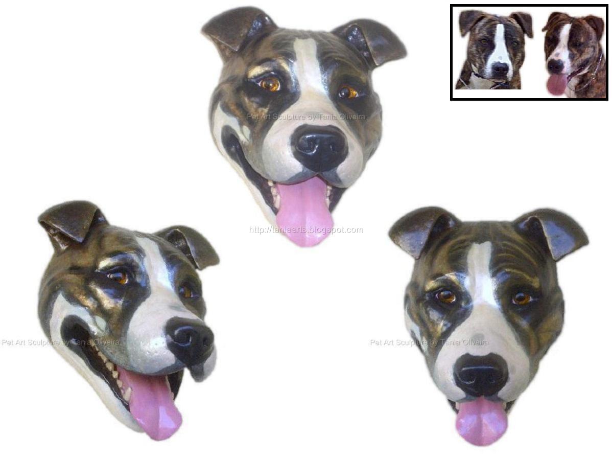 description american staffordshire terrier category dog wall sculpture ...