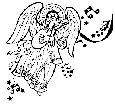 de angeles para colorear en blanco y negro imagenes de angeles ...