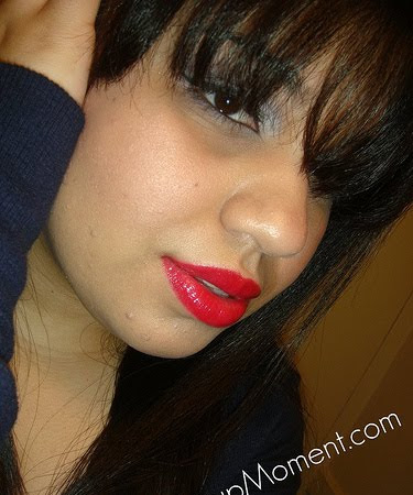 Look Of The Day: Valentine's Day Inspired White And Brown Eye With Bold Red Lip