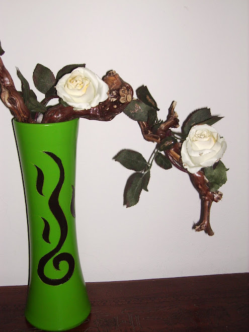 sepas e rosas brancas