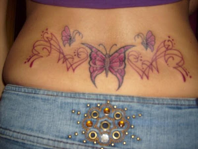 Lower Back Tattoo- Butterfly Tattoo