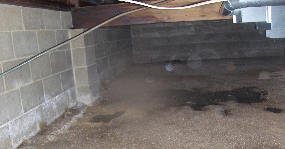American Basement Solutions Puddles of water in crawl space
