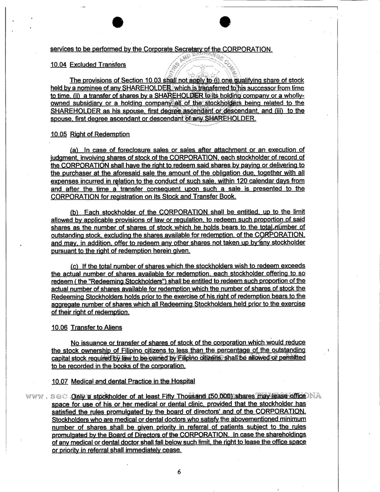 Pa articles of incorporation copy picture