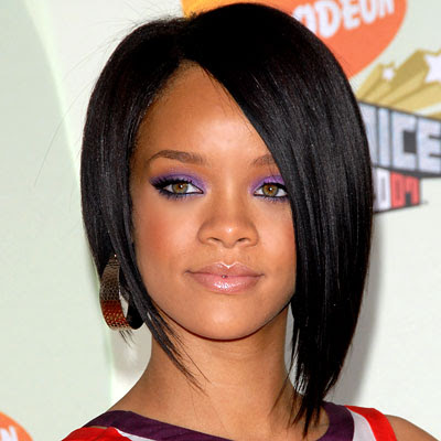 line bob hairstyle pictures. Rihanna Trends Bob Hairstyles