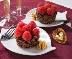 Walnut Raspberry Chocolate Tartlets Recipe ~ Chocolate Raspberry Cake