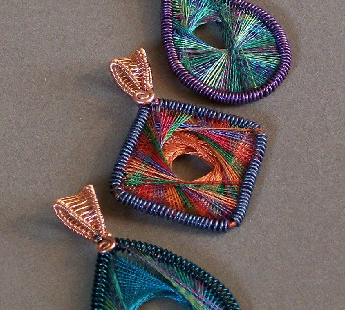 Silver and Crystals and Beads, Oh My! Learning about String Art