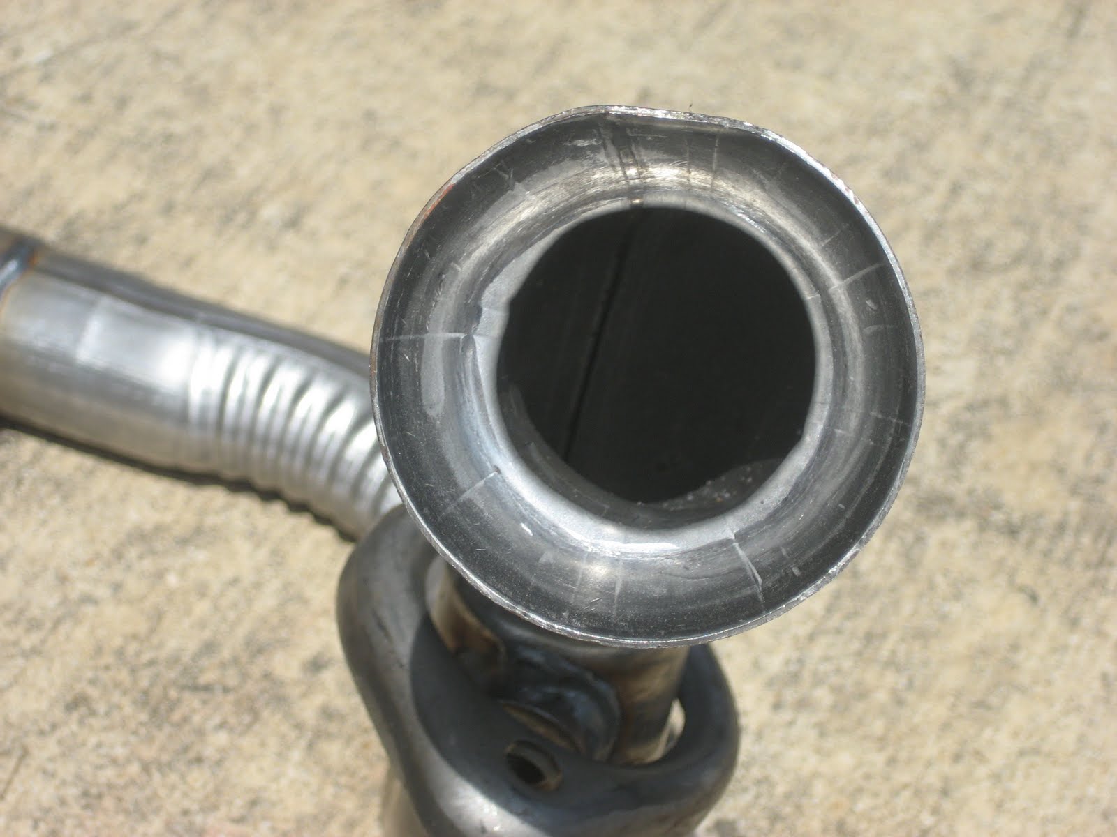 OVERHEATING Jeep Exhaust pipe crushed