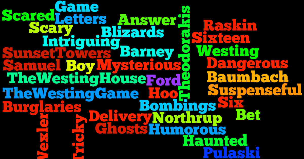 Schoniwitz  The Westing Game Wordle I