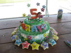 Dora Cake & Star Sugar Cookies