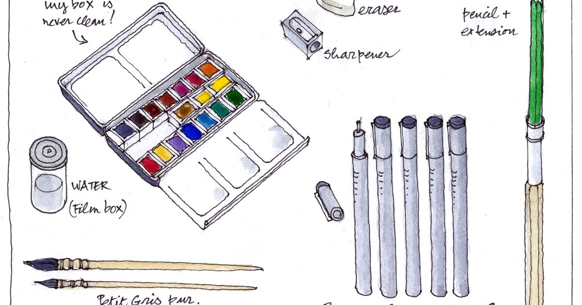 Sketching tools Urban Sketchers