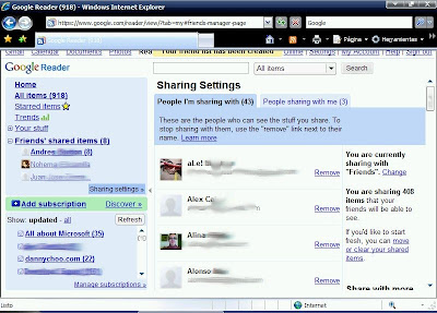 Cambios en Google Reader