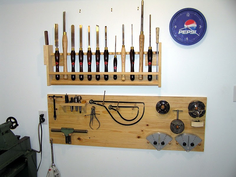 If Only You Wood Lathe tool storage finished for now