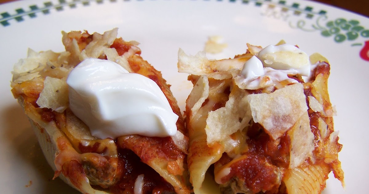 TriedandTrue cooking with Heidi Taco Pasta Shells