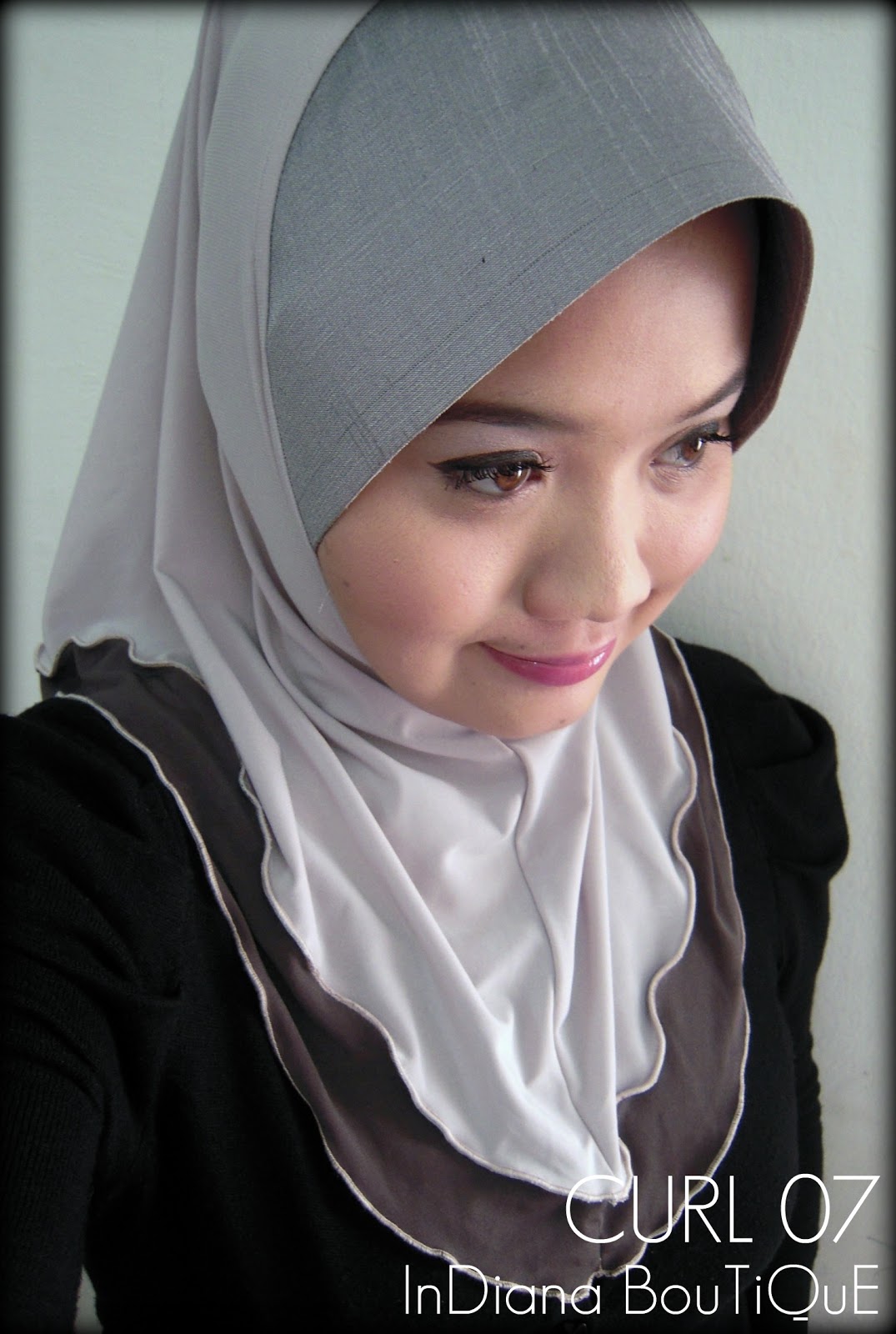tudung curly