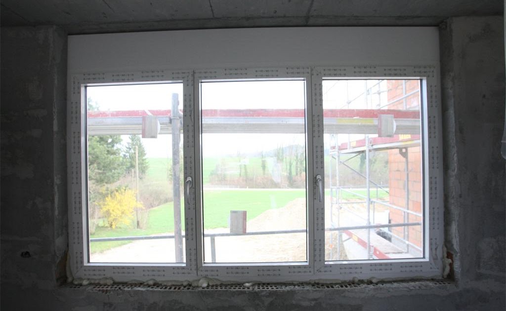 Unser Hausbauprojekt Rahmenverbreiterung Garagenfenster