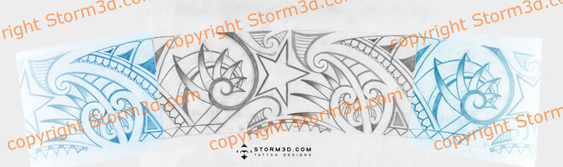 tribal armband tattoo sketch designs koru I had to adjust some koru shapes