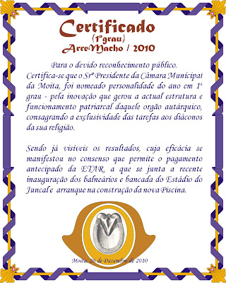 João Lobo Personalidade do Ano 1º grau