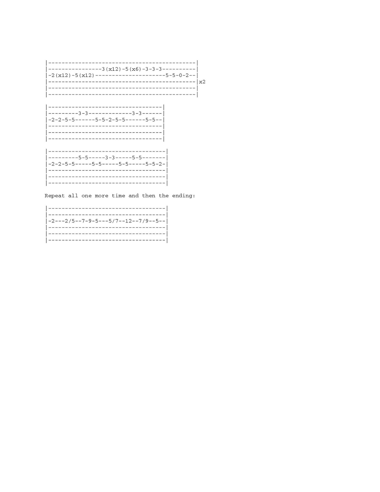 vcr the xx tab notes vcr the xx tab notes