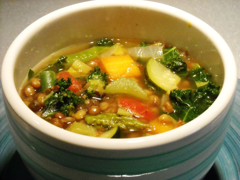 Diabetics Rejoice! Rainy Day Lentil and Vegetable Soup