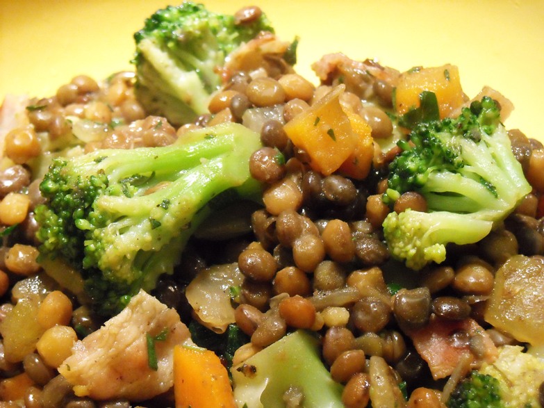 Diabetics Rejoice! Seasoned Lentils with Vegetables