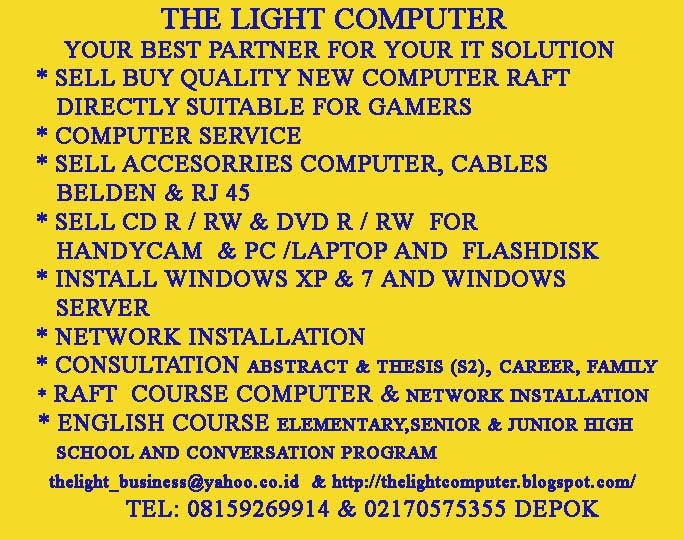 RAFT  COURSE COMPUTER,  NETWORK INSTALLATION & ENGLISH COURSE