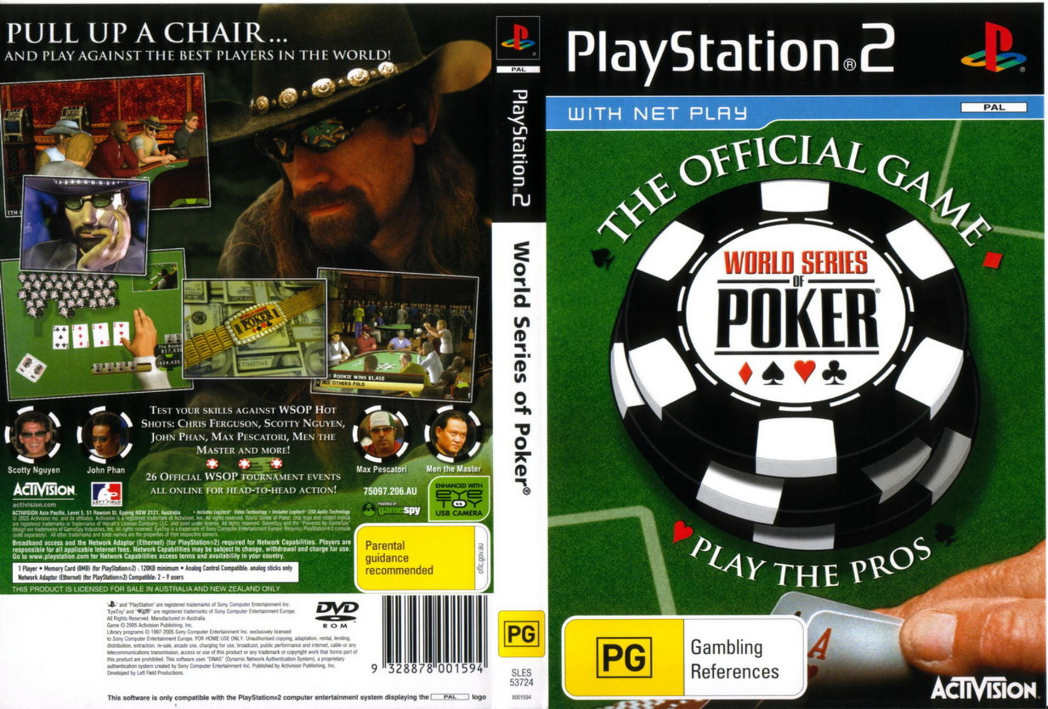 CAPAS PARA PLAYSTATION 2 World Series Of Poker