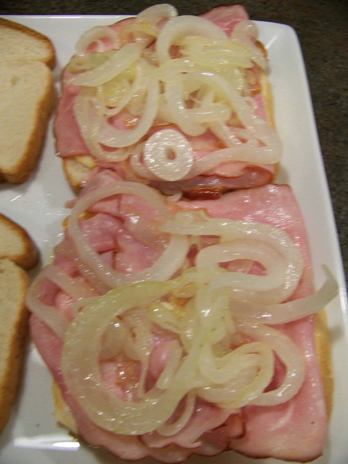 The Peppered Pantry HamMuenster Grilled Cheese