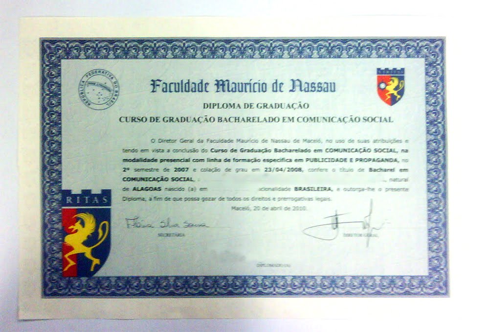 Procuracao para pegar diploma na faculdade
